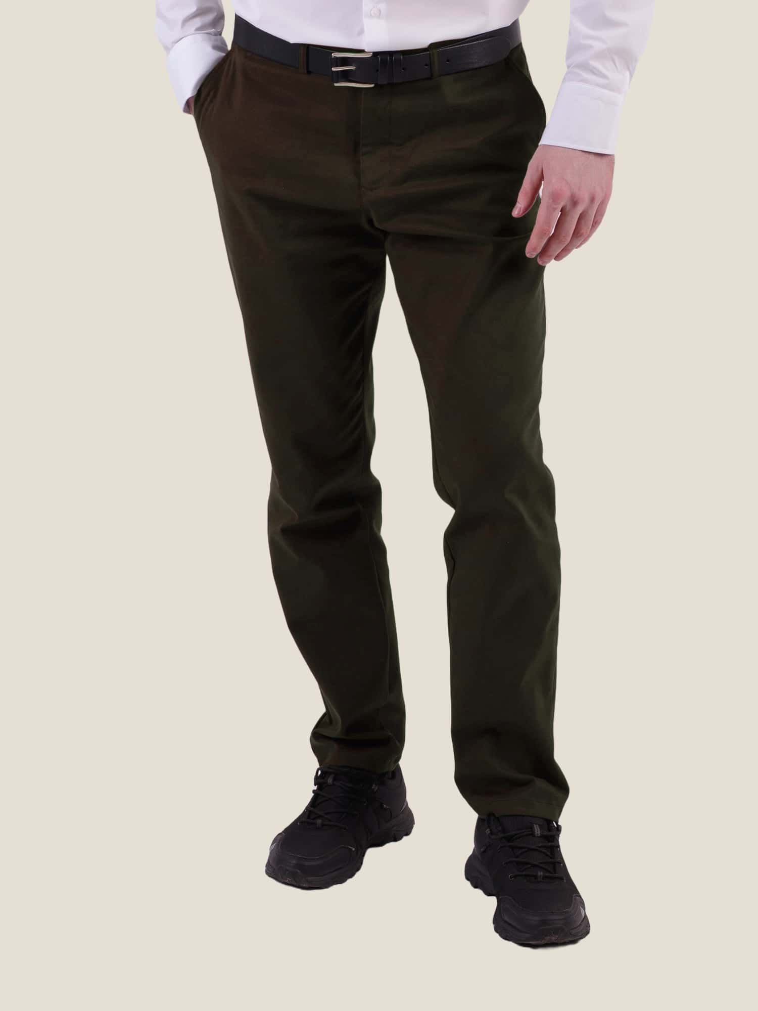 Брюки cotton сепія