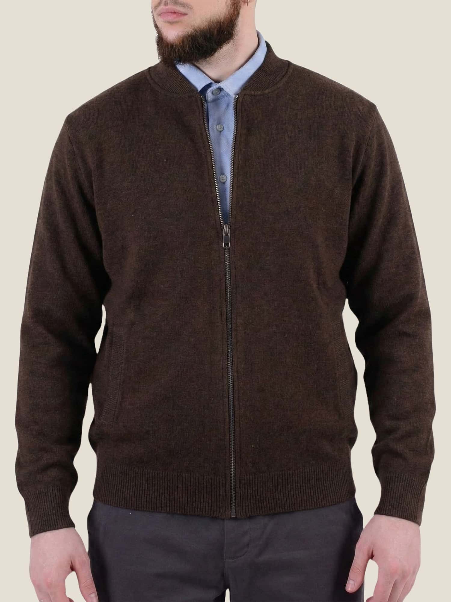 Кардиган коричневий